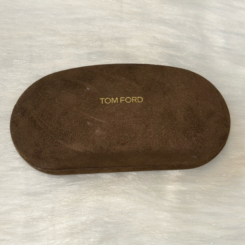 TOM FORD BROWN SUEDE CASE FOR SUNGLASSES EYEGLASS